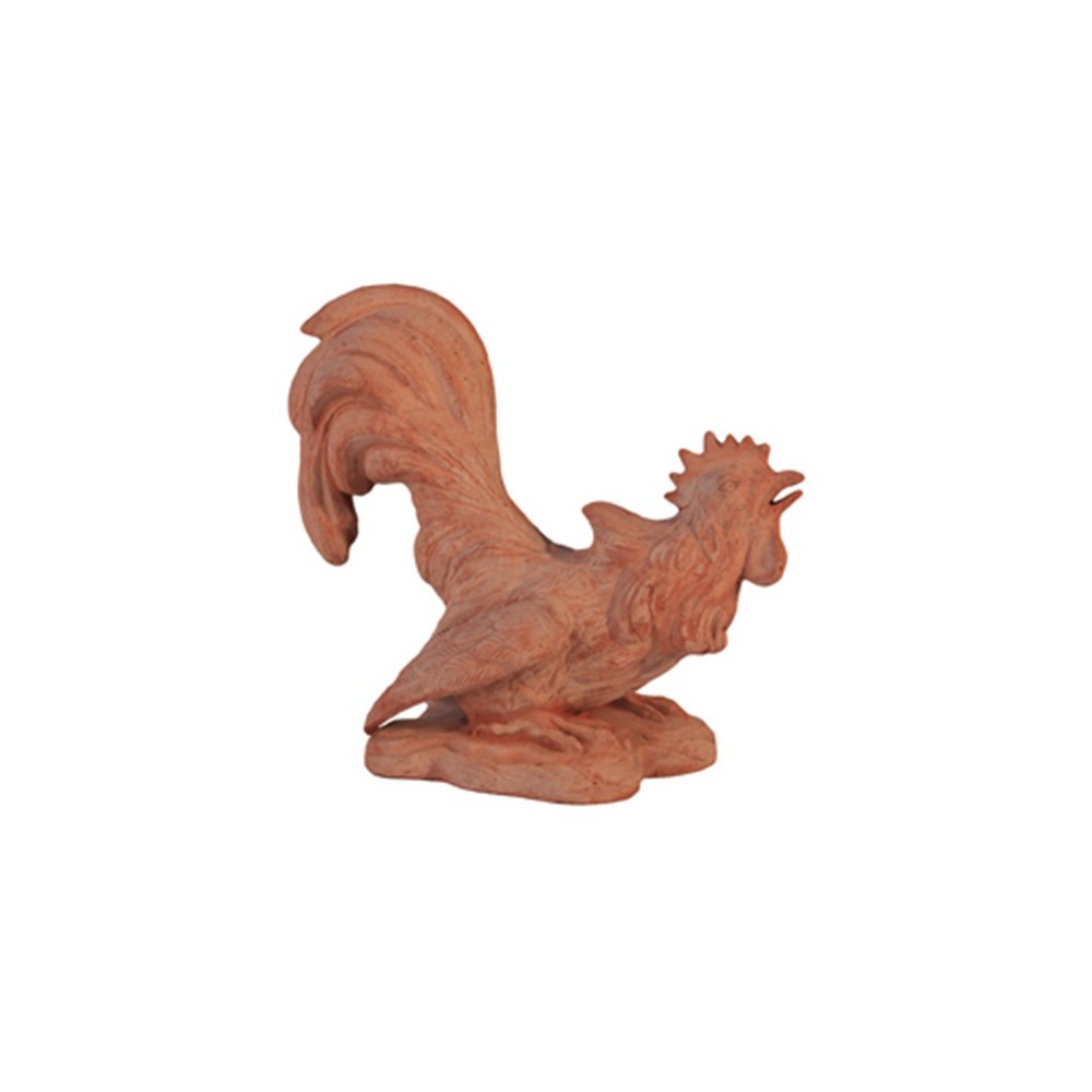 Terracotta Wrestling Rooster